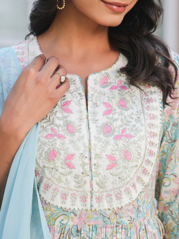 Bubblegum Rasgulla Cotton Kurta Set