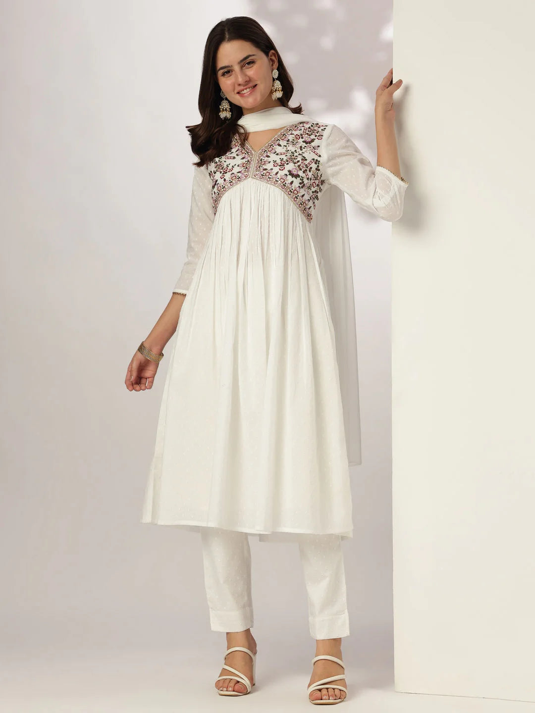 Badam Lassi Cotton Kurta Set