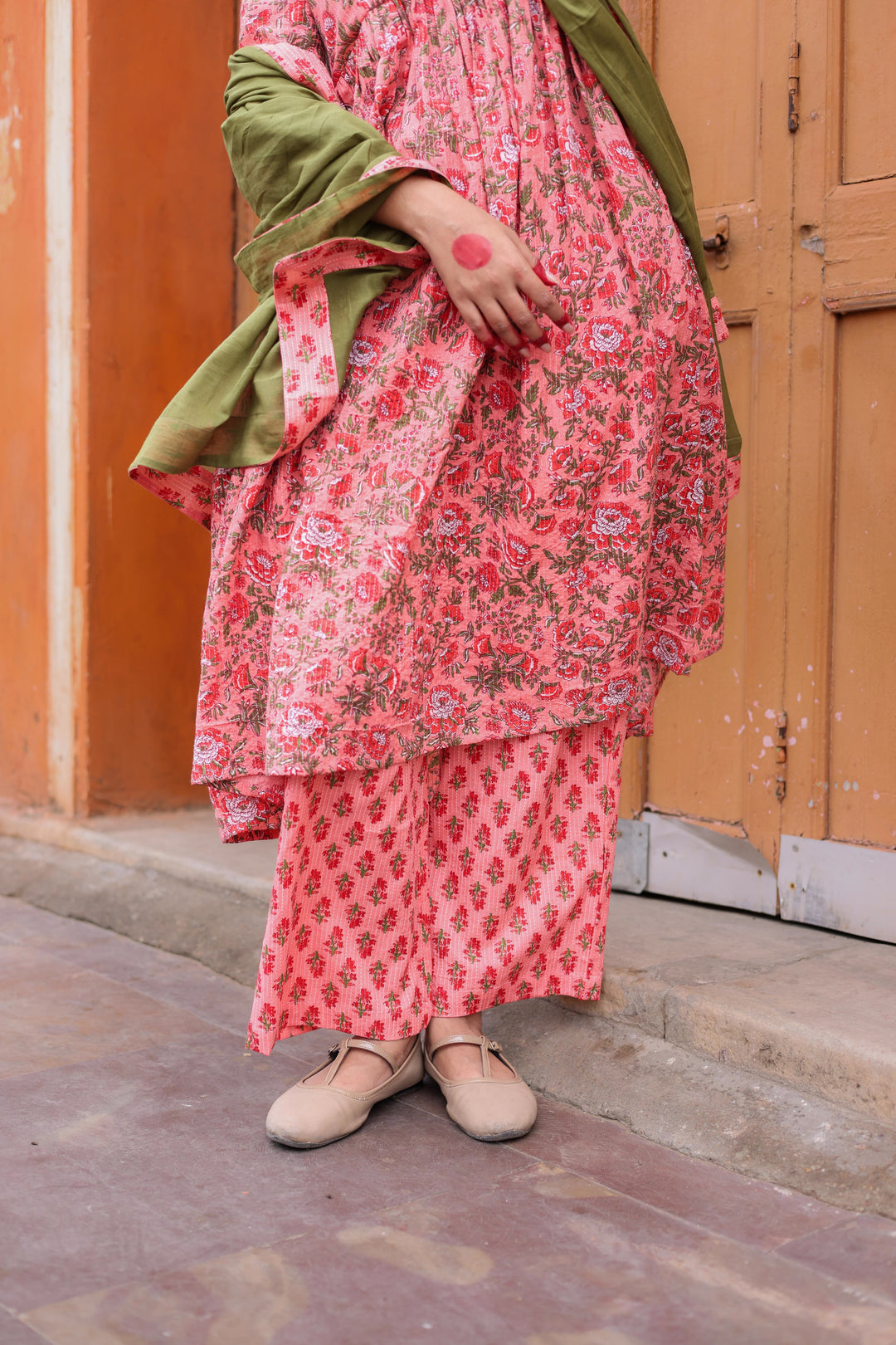 Thamarai • தாமரை — 3/4 Sleeve Gathered Anarkali Set
