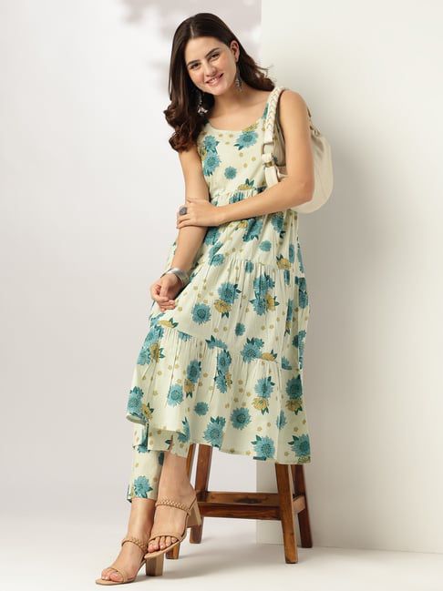 Yellow Gulaabe Cotton Kurta Set