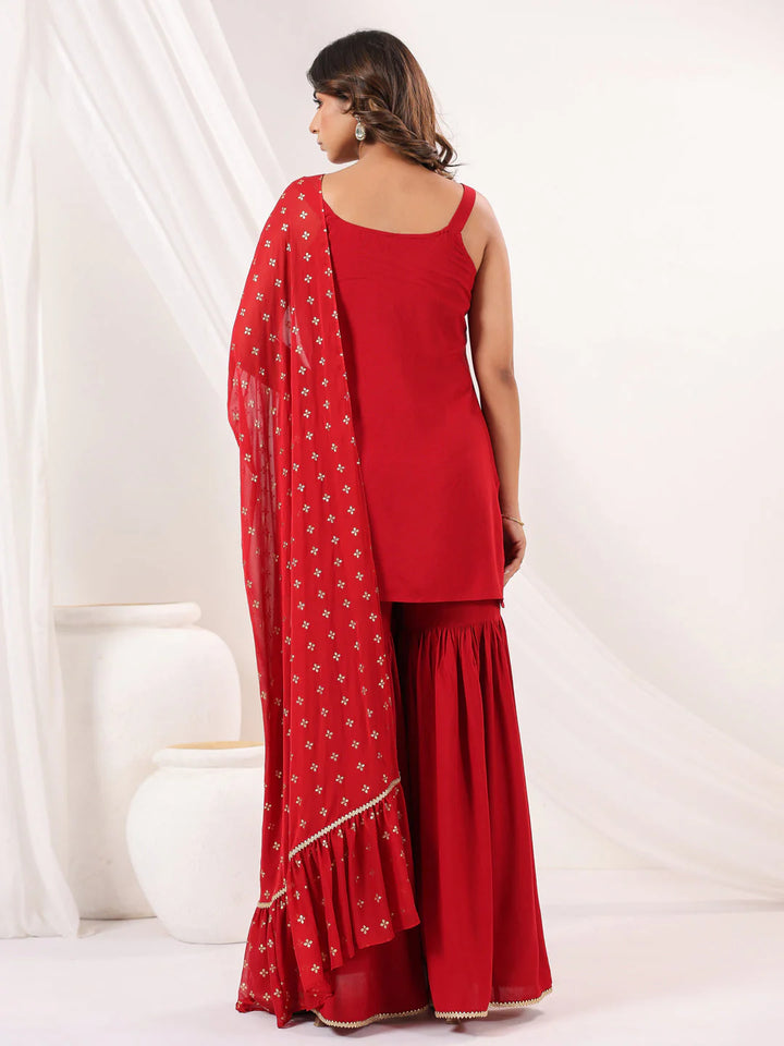 Saffron Kulfi Rayon Kurta Set