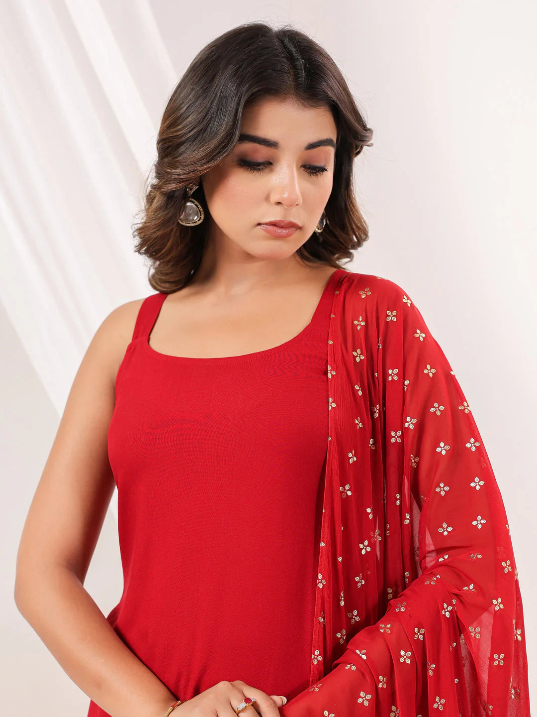 Saffron Kulfi Rayon Kurta Set
