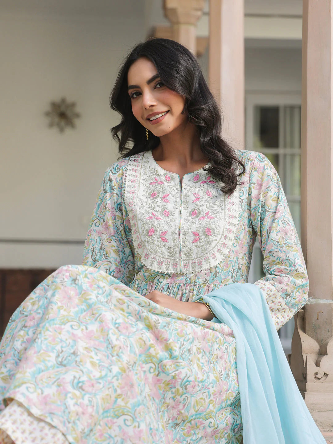 Bubblegum Rasgulla Cotton Kurta Set