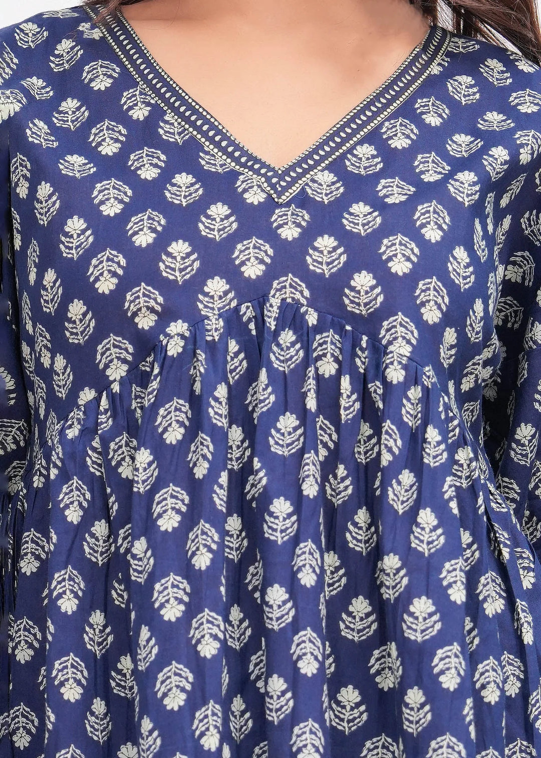 Peplum Top in Royal Tide