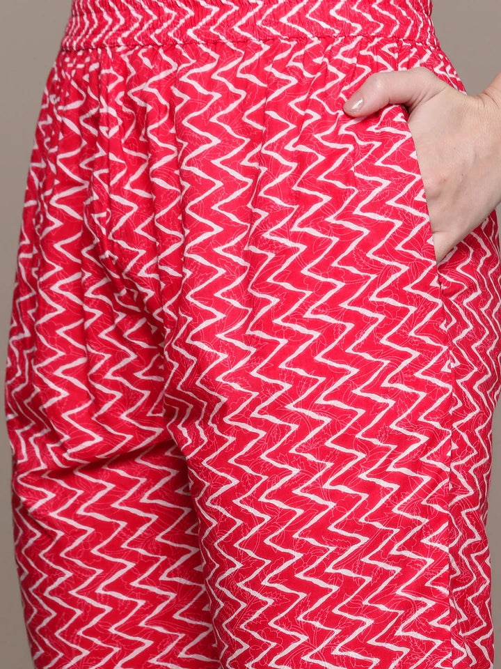 Straight Pink Kurta and Bottom with Dupatta