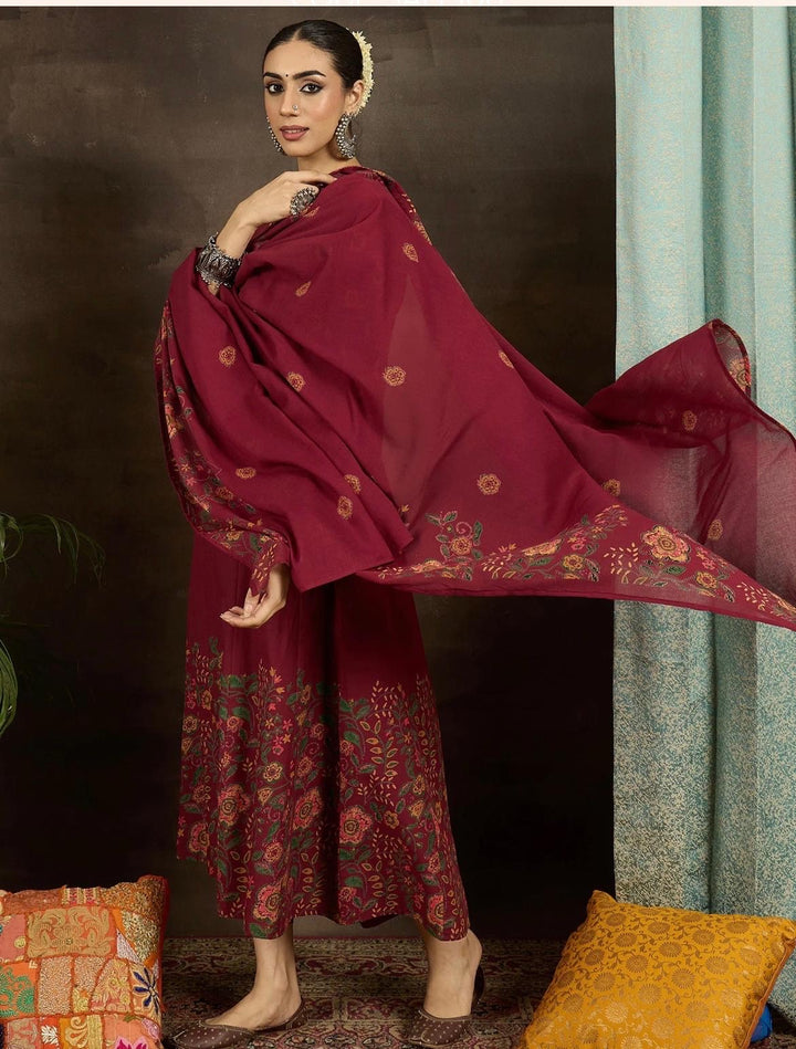 Cherry Kaju Katli Kurta Set