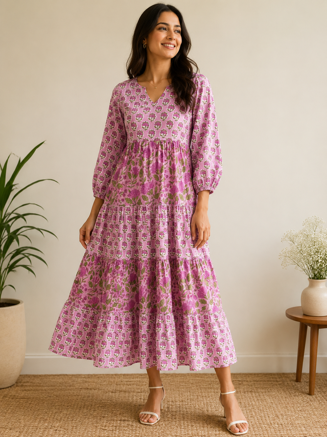 Sugar Prune Midi Dress