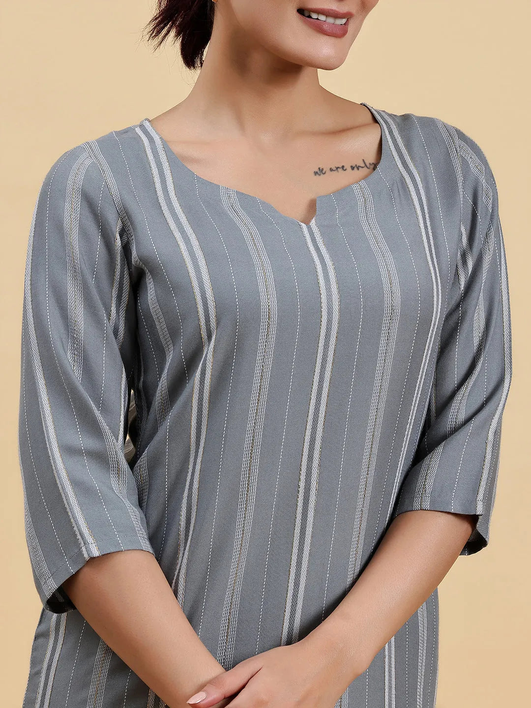 Kurta Top in Dreamy Grey
