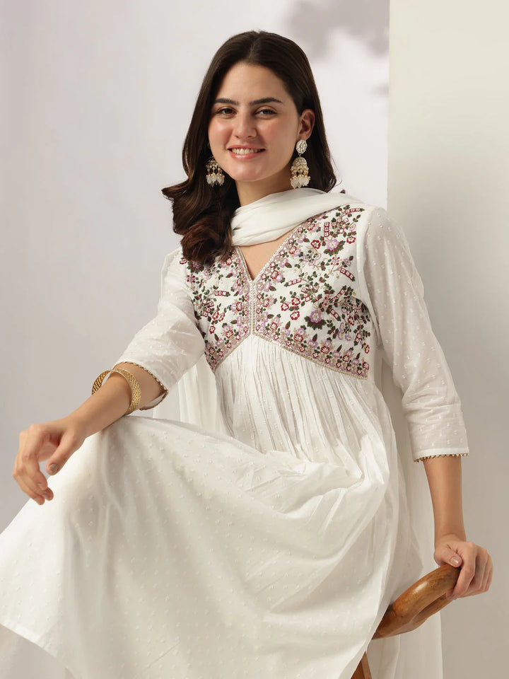 Badam Lassi Cotton Kurta Set