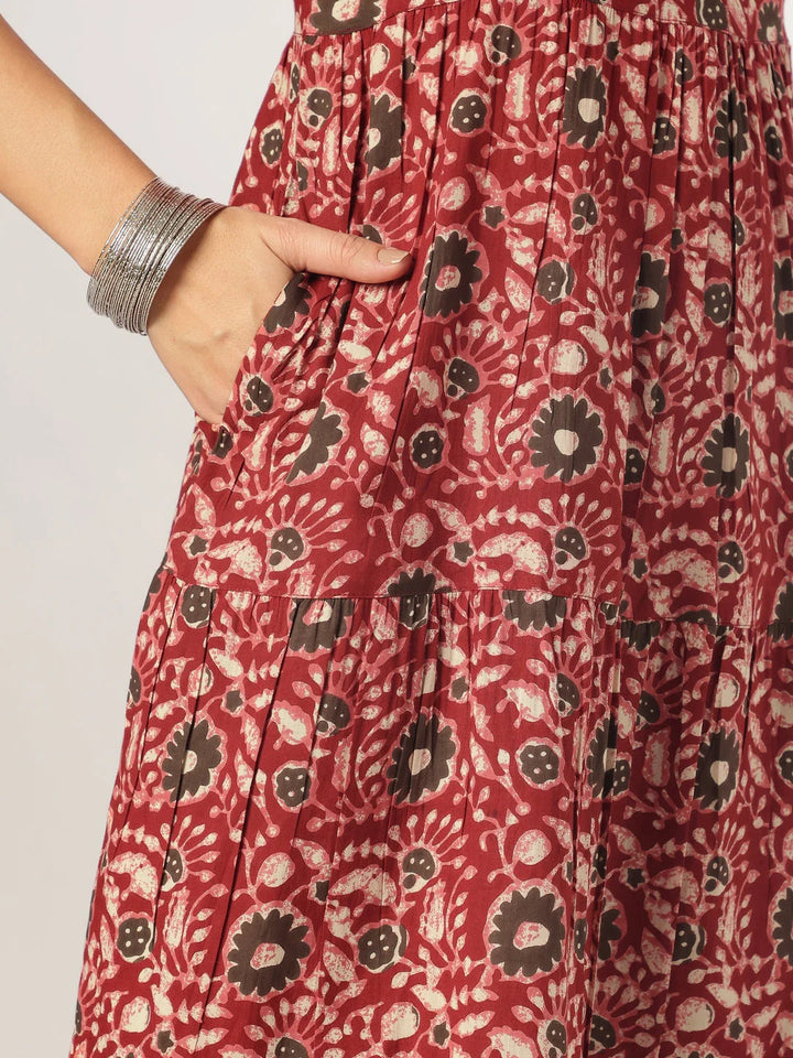 Beetroot Halwa Cotton Kurta Set