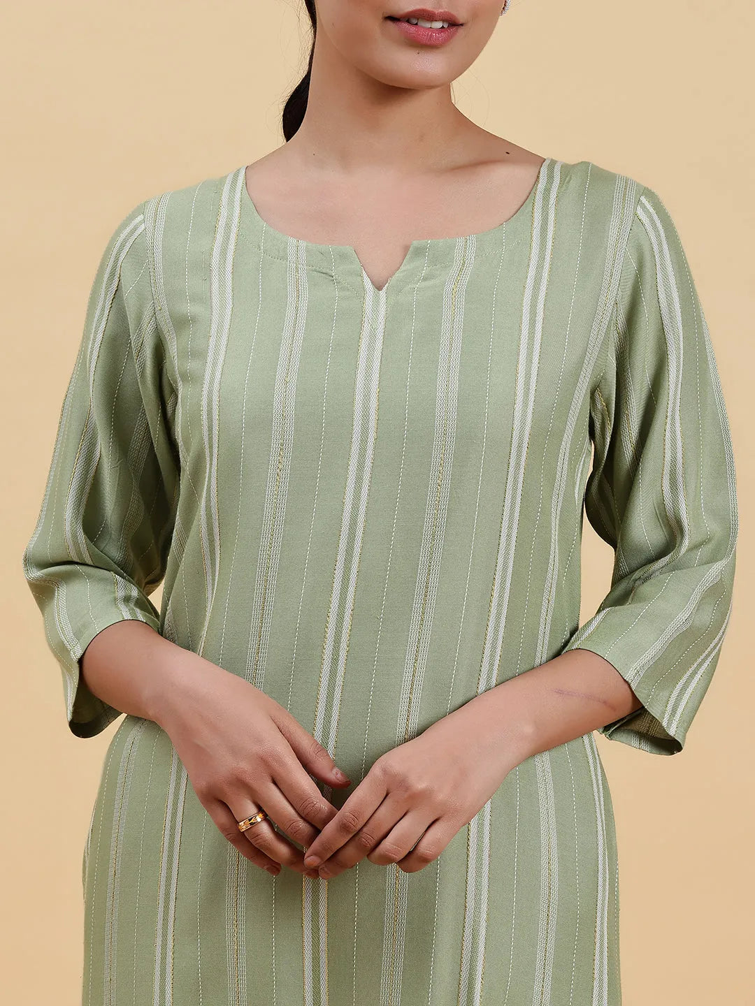 Kurta Top in Sage Cream