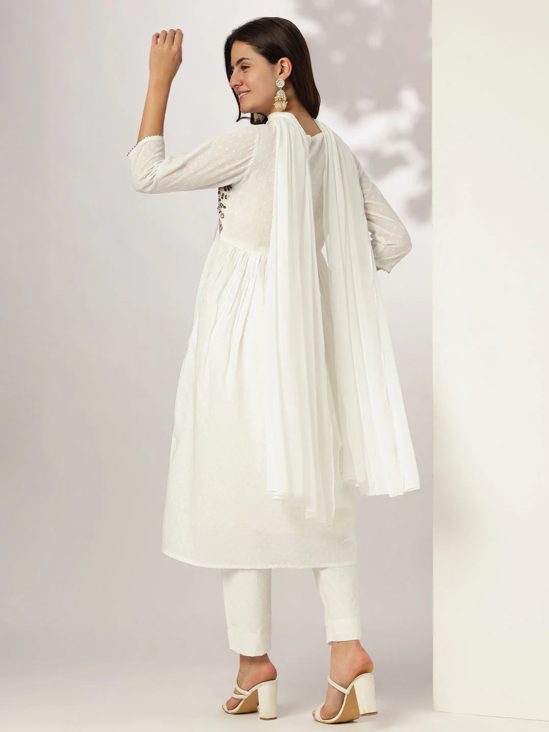 Badam Lassi Cotton Kurta Set