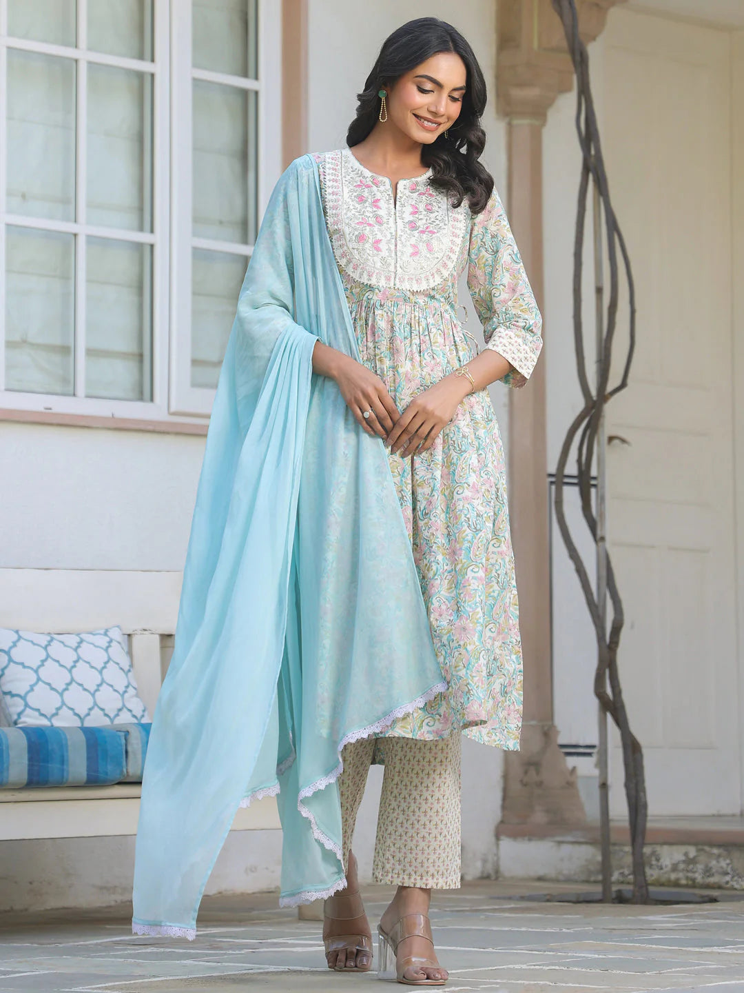 Bubblegum Rasgulla Cotton Kurta Set