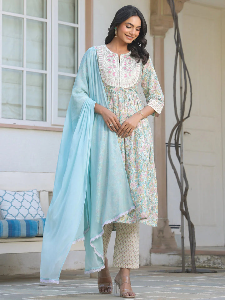Bubblegum Rasgulla Cotton Kurta Set