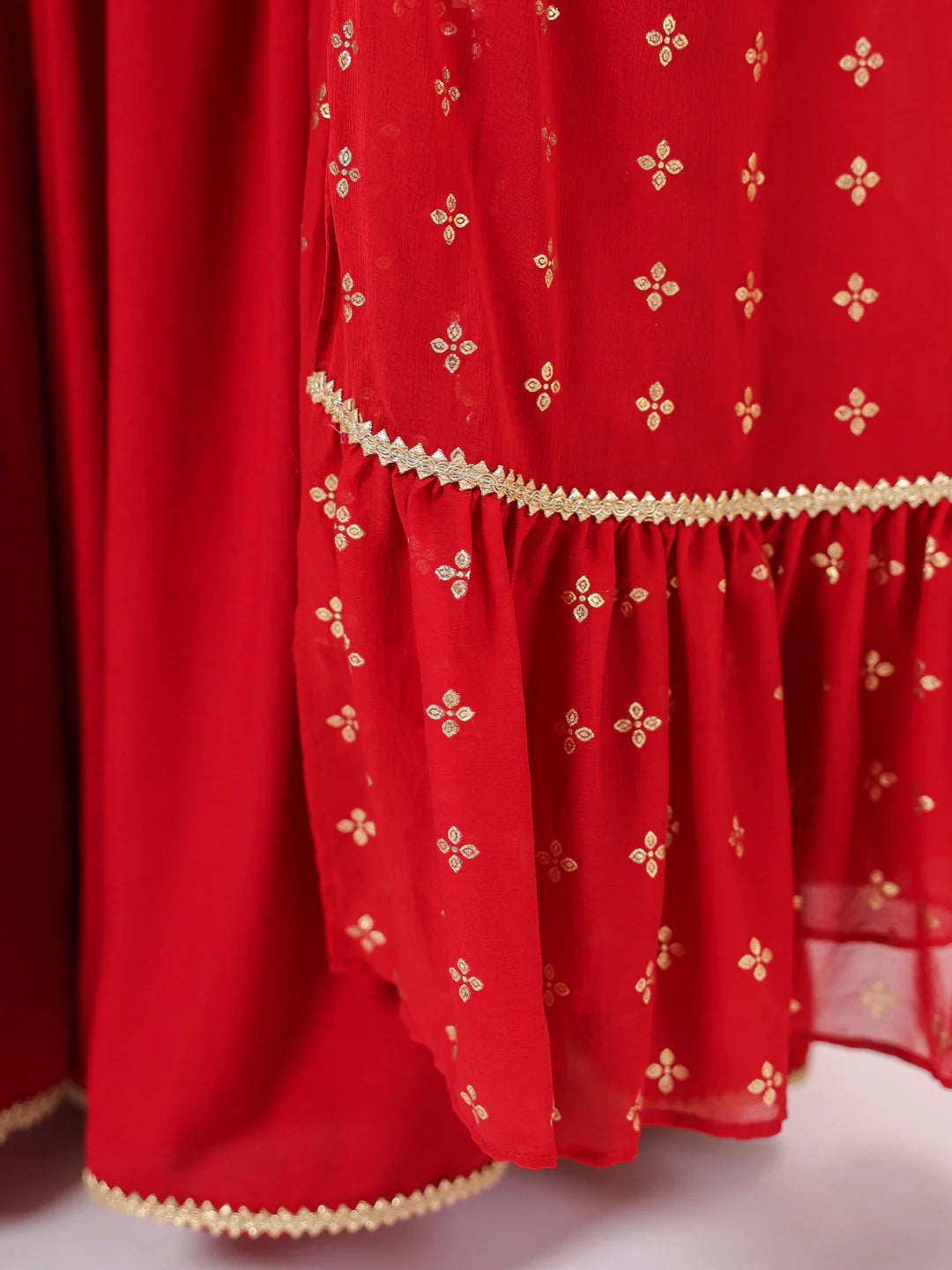 Saffron Kulfi Rayon Kurta Set