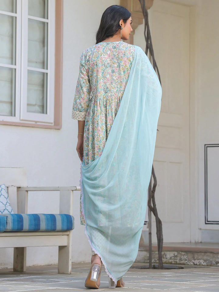 Bubblegum Rasgulla Cotton Kurta Set