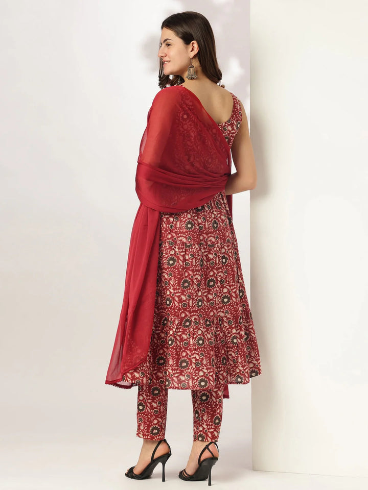 Beetroot Halwa Cotton Kurta Set