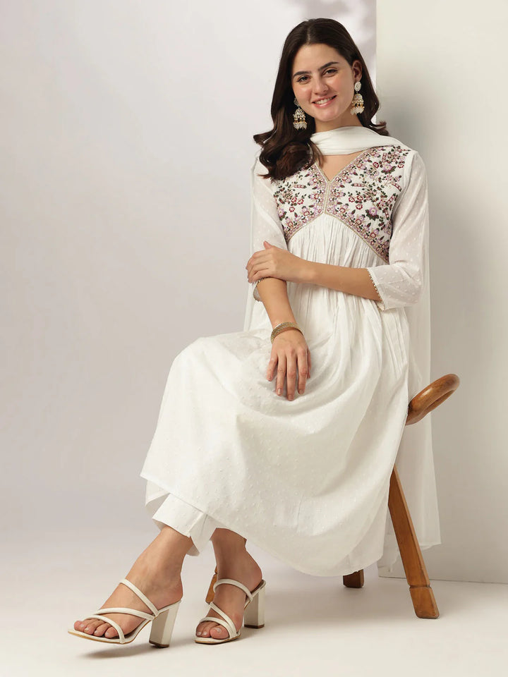 Badam Lassi Cotton Kurta Set