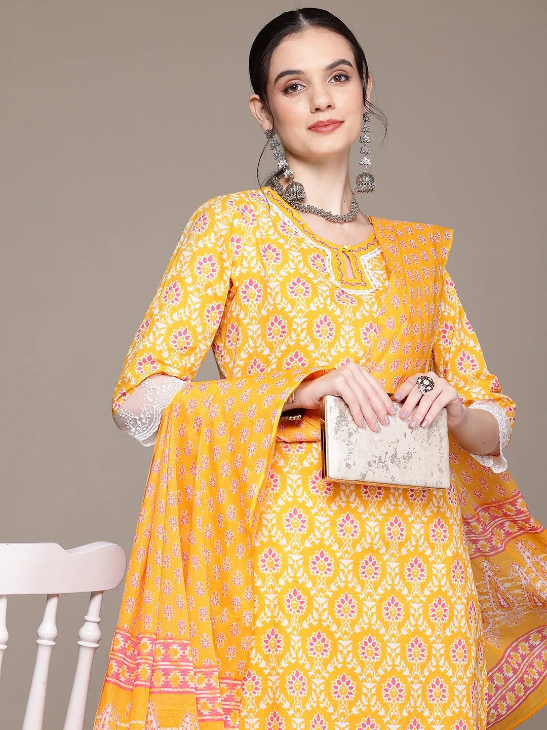 Honey Aura Cotton Kurta Set