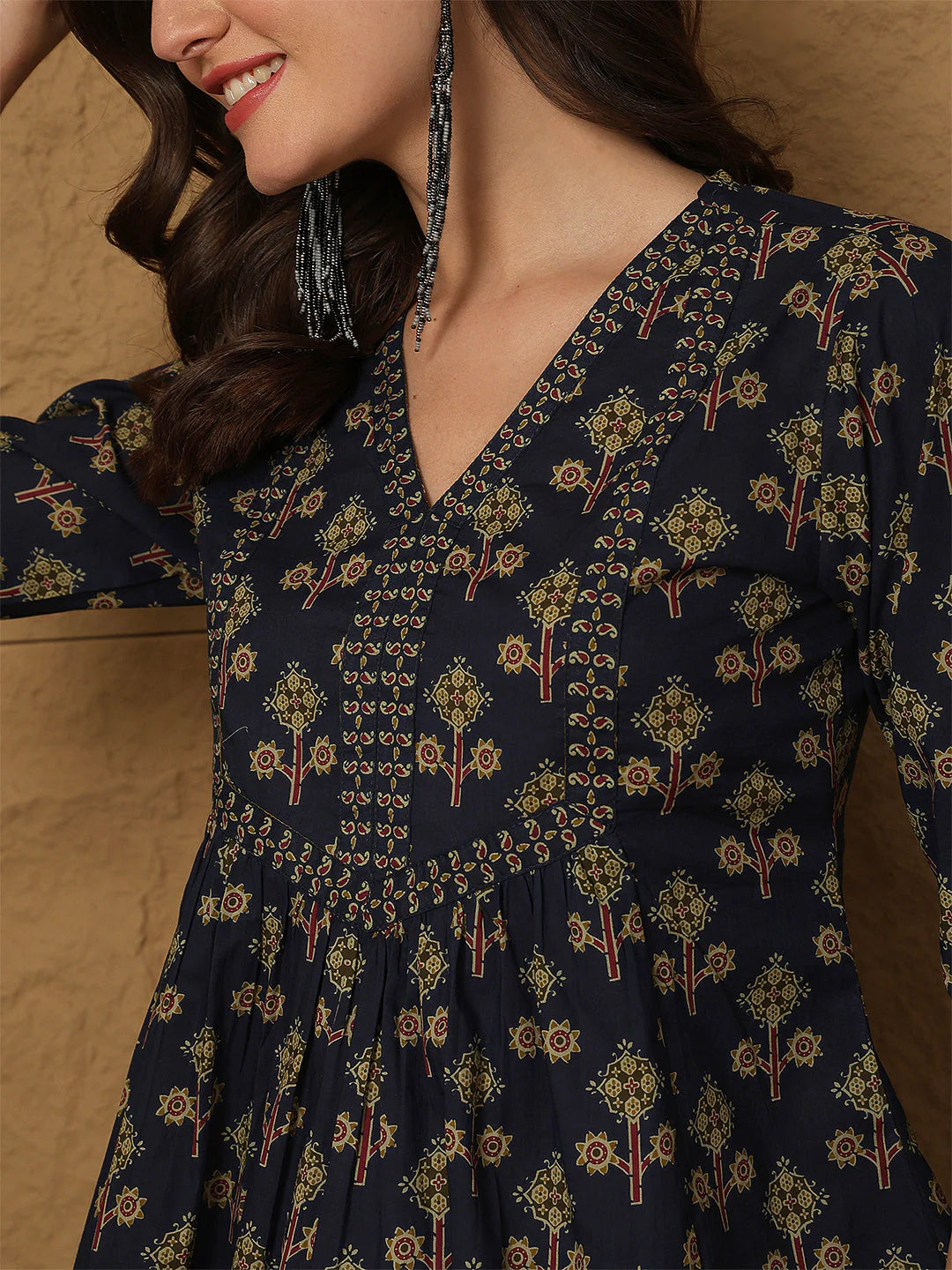 Tunic Blouse in Olive Twilight