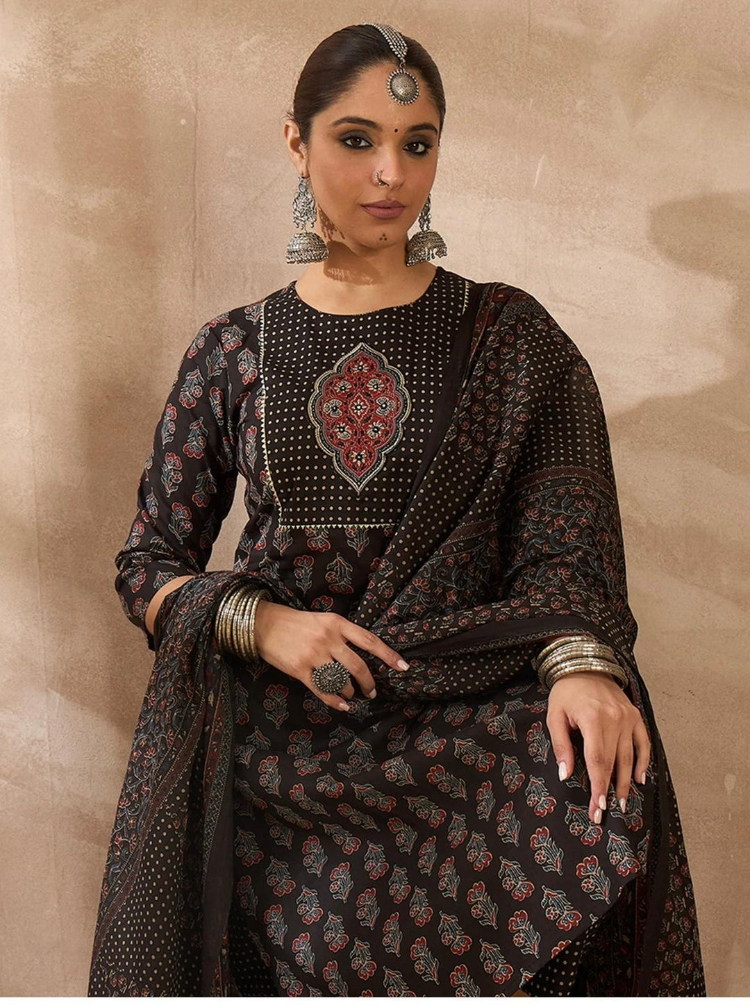Coffee Mittai Cotton Kurta Set