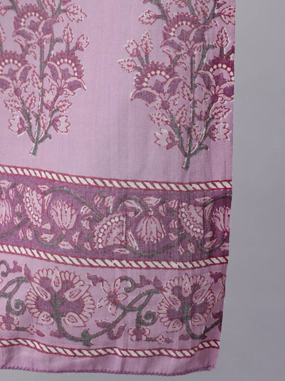 Women Floral Printed Empire Pure Cotton Kurta with Trousers & Dupatta