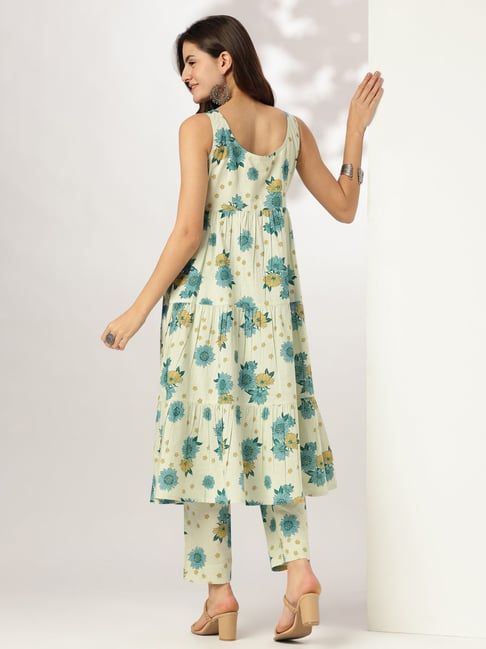 Yellow Gulaabe Cotton Kurta Set