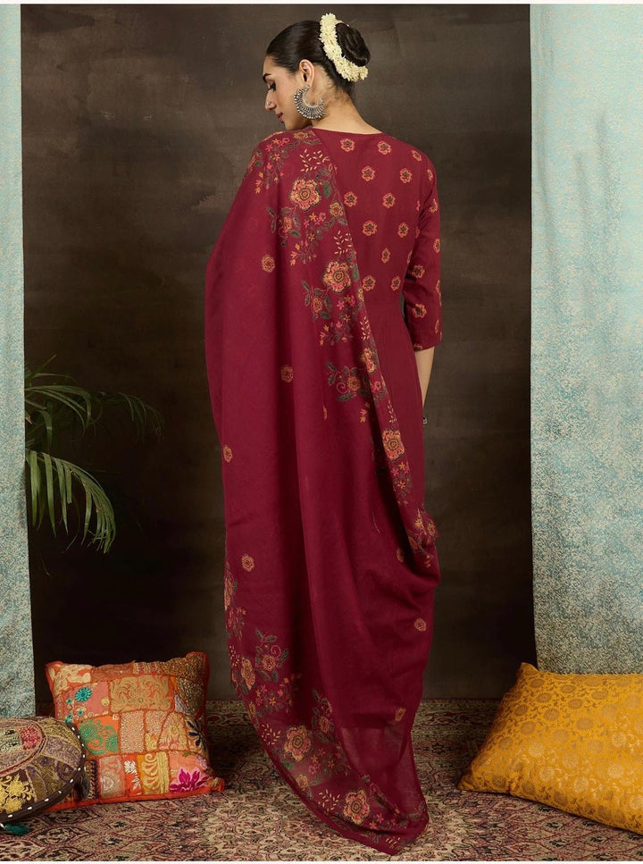 Cherry Kaju Katli Kurta Set